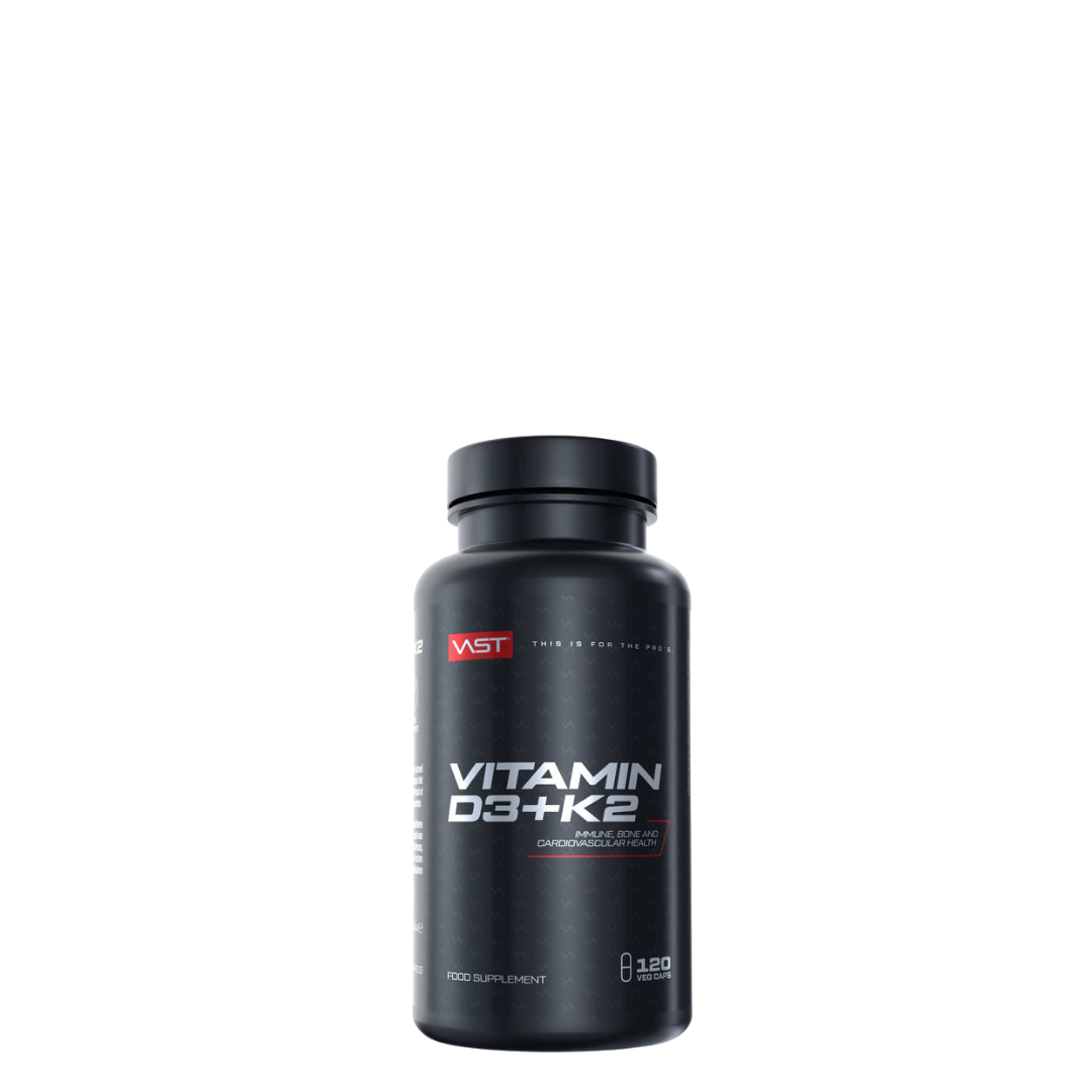 VAST Sports, Vitamin D3 + K2, 120 kapseln