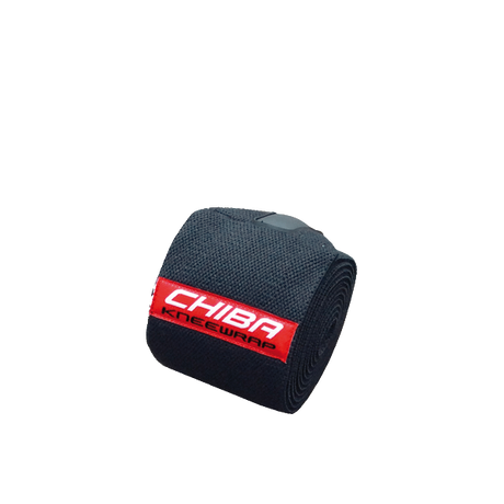 Chiba, Kniebandage Black Line, aufgerollt