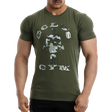 Golds Gym, Camo Joe Printed T-Shirt -Army