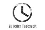 zu jeder Tageszeit
