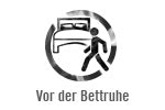 vor der Bettruhe
